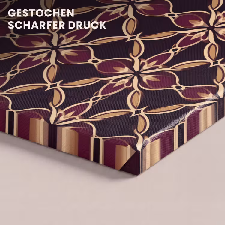 Symmetrisch - Tegel - Burgundy canvas 2cm klein 34 -closeup_print_DE
