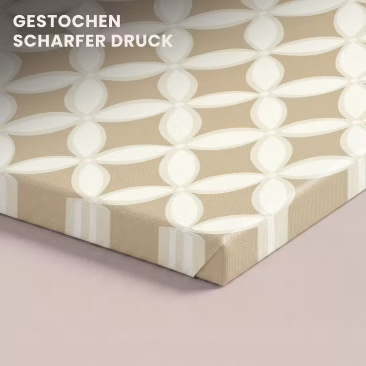 Symmetrisch - Motief - Beige canvas 2cm klein 34 -closeup_print_DE