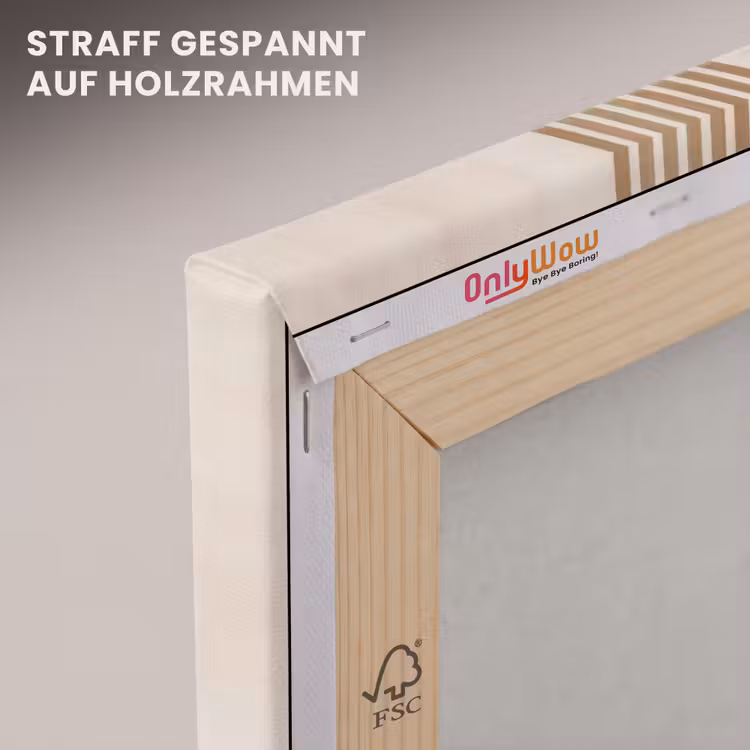 Symmetrische bocht - Koperkleurig canvas 2cm klein -uniquesellingpoint_afwerking-onlywow_DE