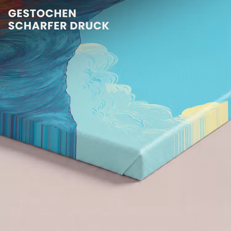 T-Rex - Blauw - Wolken - Zonnebril canvas 2cm klein -closeup_print_DE