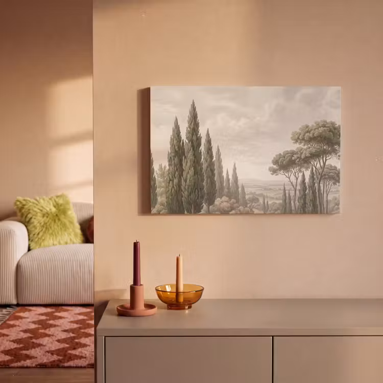 Vallei - Bos - Natuur - Groen canvas 2cm klein -sfeer1