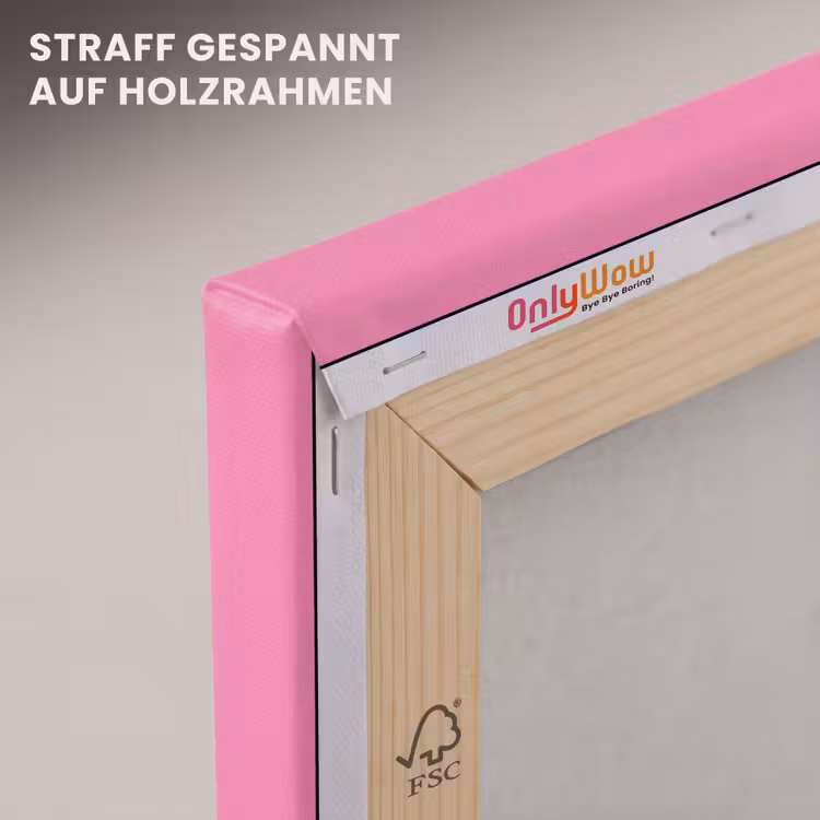 Thee - Roze - Valentijn - Tekst canvas 2cm klein -uniquesellingpoint_afwerking-onlywow_DE