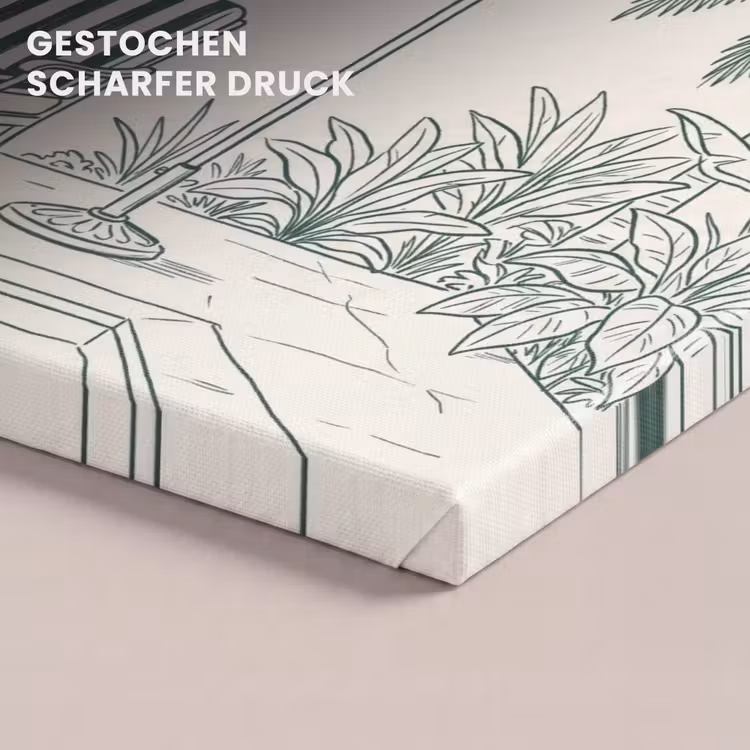 Terras - Illustratie - Groen canvas 2cm klein -closeup_print_DE