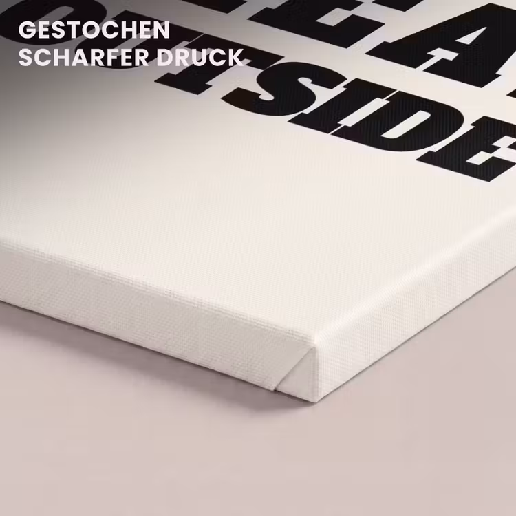 Tekst - Blokletters - Zwart - Vlees canvas 2cm klein -uniquesellingpoint_afwerking-onlywow_DE