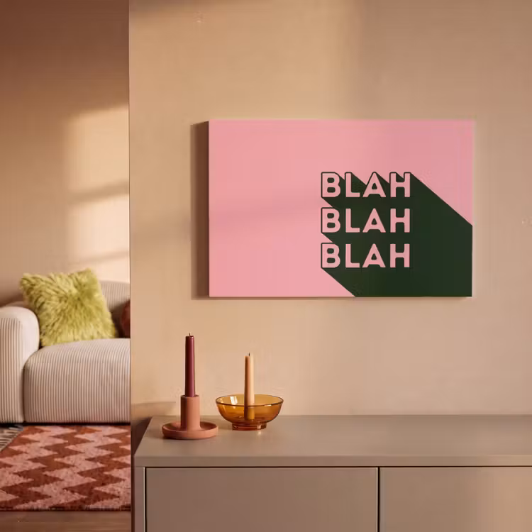 Tekst - Grafisch - Groen - Schaduw canvas 2cm klein -sfeer1