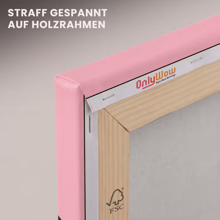 Tekst - Grafisch - Groen - Schaduw canvas 2cm klein -uniquesellingpoint_afwerking-onlywow_DE