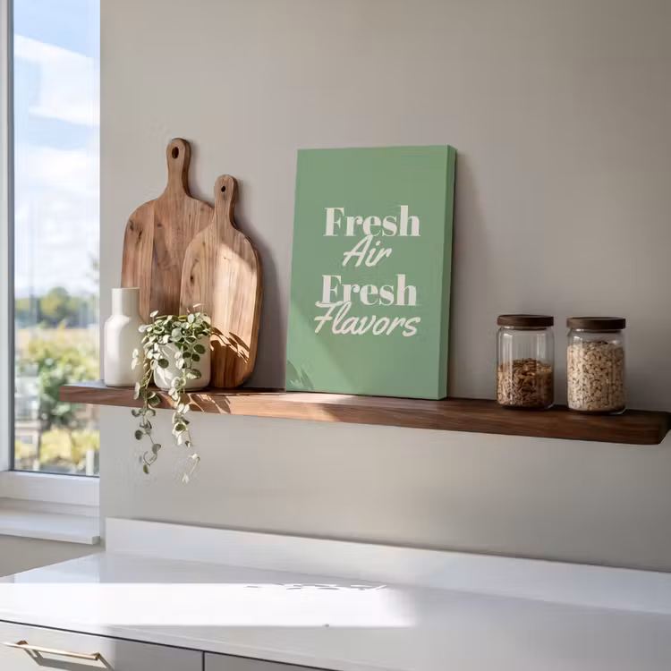Tekst - Groen - Sierlijk - Letters canvas 2cm klein -atmosphere_sfeer3_global