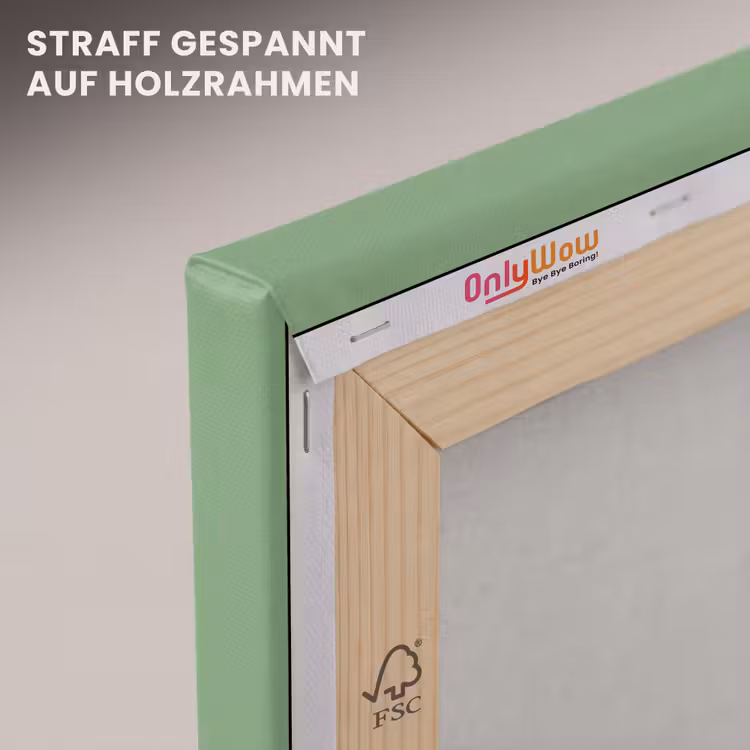 Tekst - Groen - Sierlijk - Letters canvas 2cm klein -uniquesellingpoint_afwerking-onlywow_DE