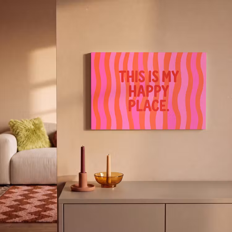 Tekst - Modern - Kleurrijk canvas 2cm klein -sfeer1