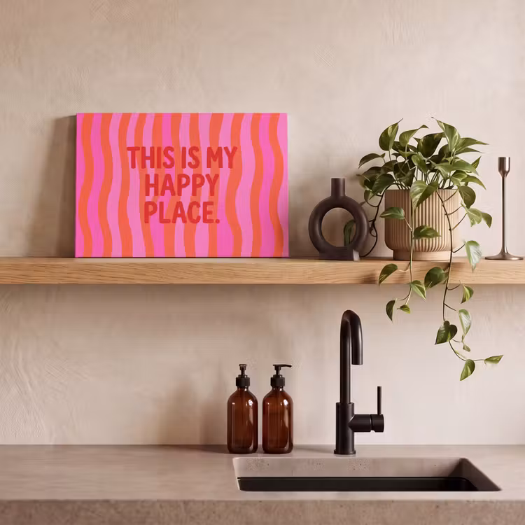 Tekst - Modern - Kleurrijk canvas 2cm klein -sfeer3