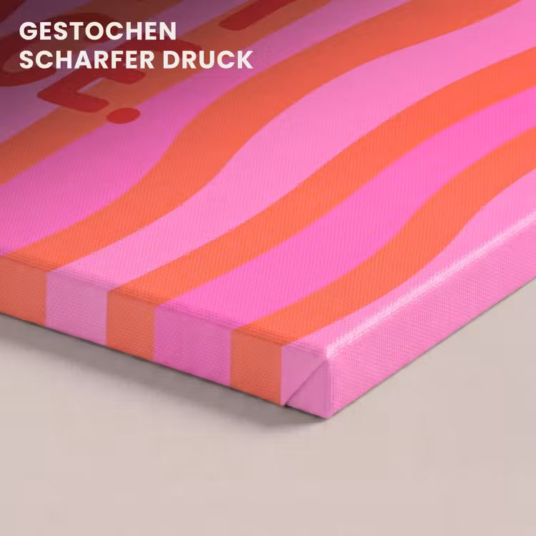 Tekst - Modern - Kleurrijk canvas 2cm klein -closeup_print_DE