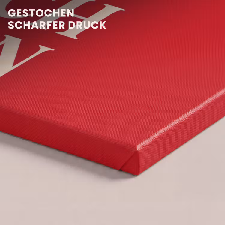 Tekst - Rijkdom - Motivatie - Rood - Modern canvas 2cm klein -closeup_print_DE