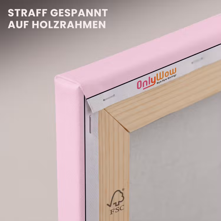Tekst - Roze - Love - Hart canvas 2cm klein -uniquesellingpoint_afwerking-onlywow_DE