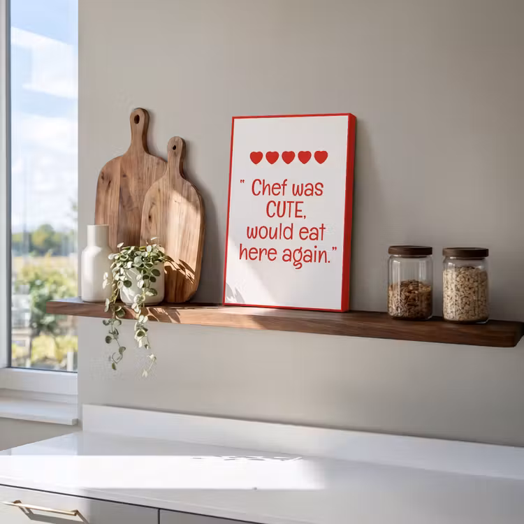 Tekst - Rood - Hartjes canvas 2cm klein -atmosphere_sfeer3_global