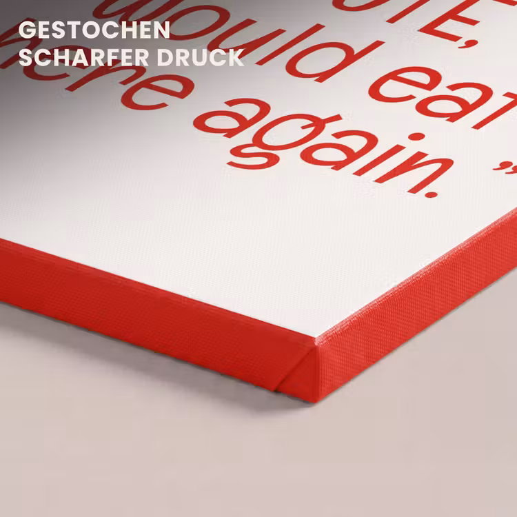 Tekst - Rood - Hartjes canvas 2cm klein -closeup_print_DE