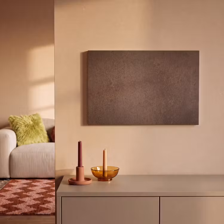 Textuur - Beton - Abstract - Donker - Bruin canvas 2cm klein -sfeer1