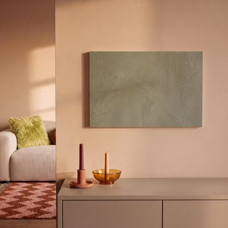 Textuur - Betonlook - Achtergrond - Modern - Groen canvas 2cm klein -sfeer1