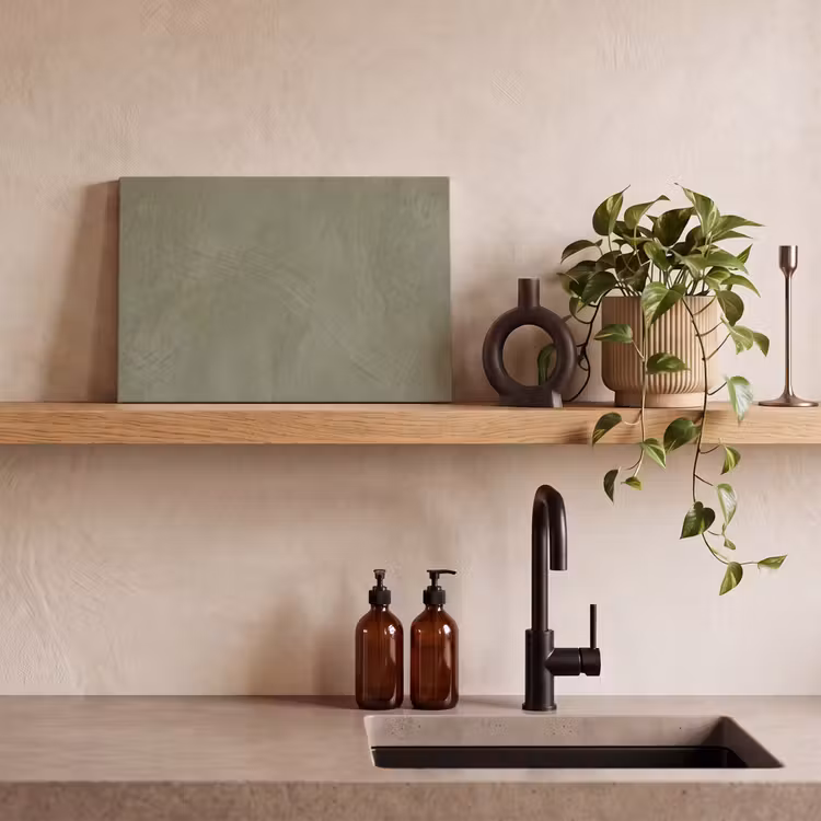 Textuur - Betonlook - Achtergrond - Modern - Groen canvas 2cm klein -sfeer3