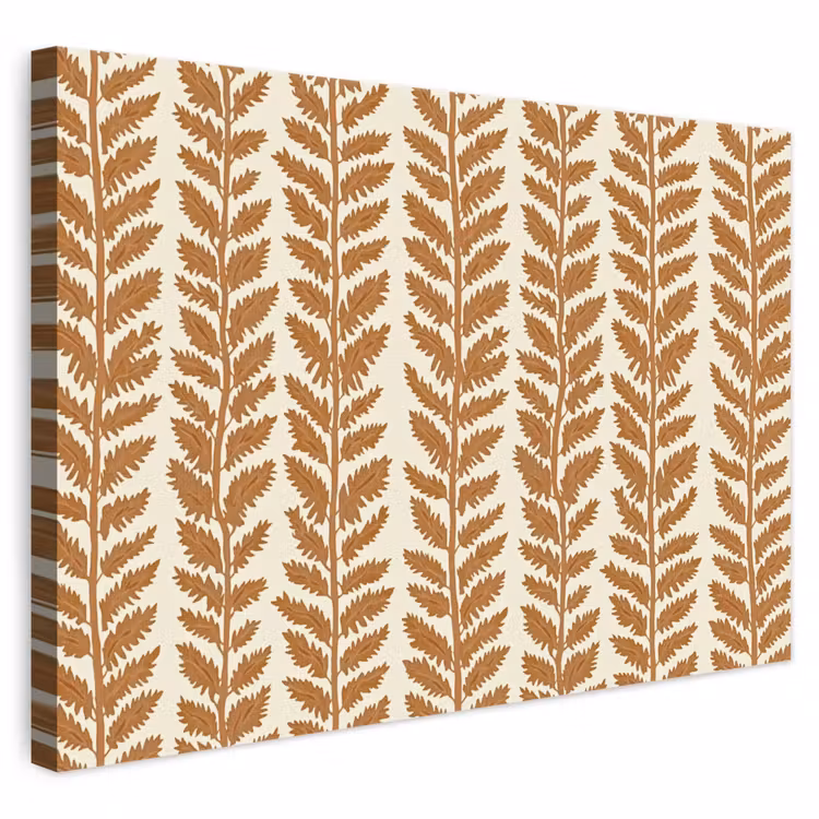Textuur - Bladeren - Oker canvas 2cm klein 34 -3d