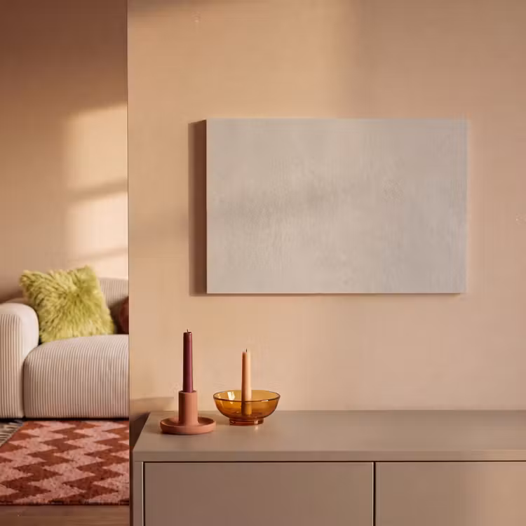 Textuur - Effen - Abstract - Beige canvas 2cm klein -sfeer1