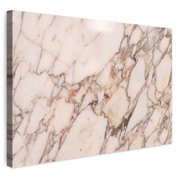 Textuur - Gesteente - Aderen - Abstract - Wit canvas 2cm klein -3d