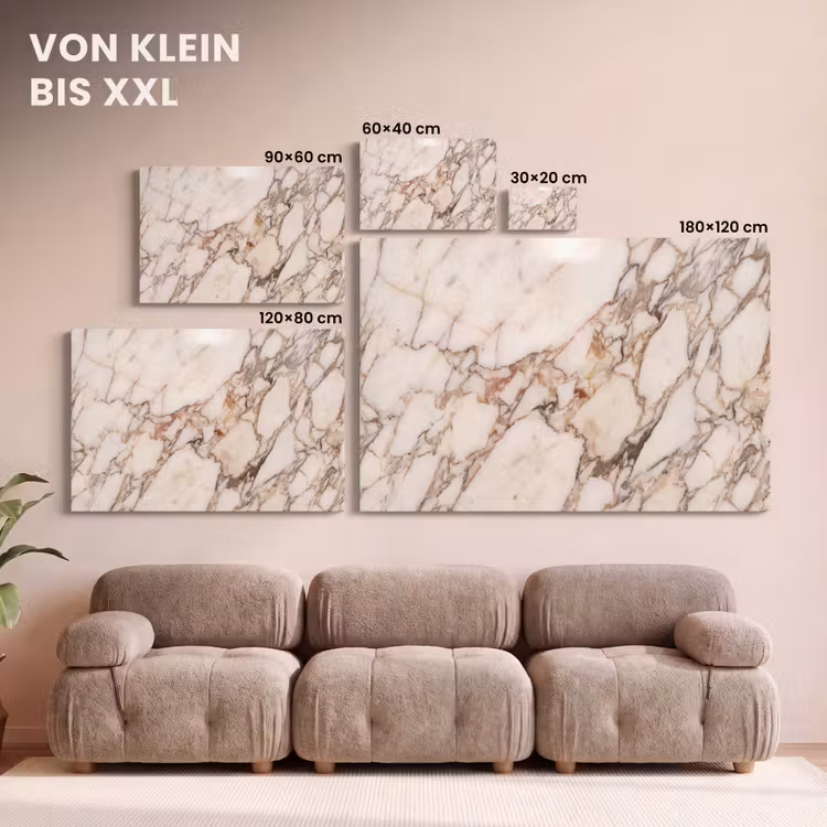 Textuur - Gesteente - Aderen - Abstract - Wit canvas 2cm klein -Xsfeer8_DE