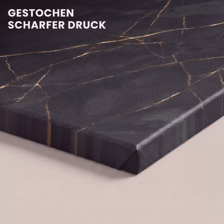 Textuur - Gouden lijnen - Abstract - Modern - Zwart canvas 2cm klein -closeup_print_DE