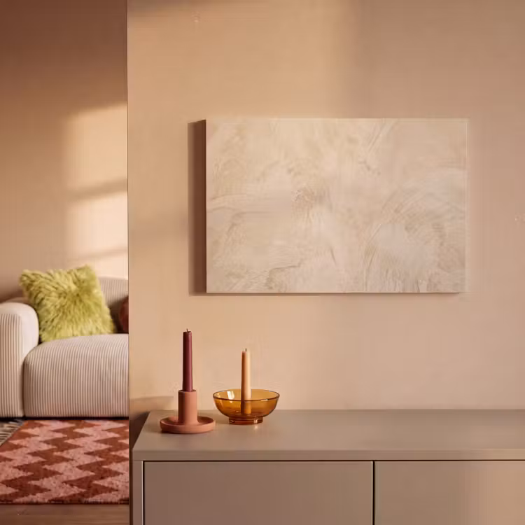 Textuur - Patroon - Abstract - Modern - Beige canvas 2cm klein -sfeer1