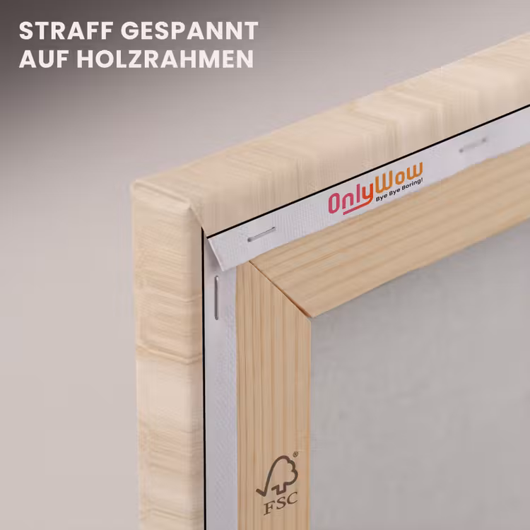 Textuur - Patroon - Abstract - Modern - Beige canvas 2cm klein -uniquesellingpoint_afwerking-onlywow_DE