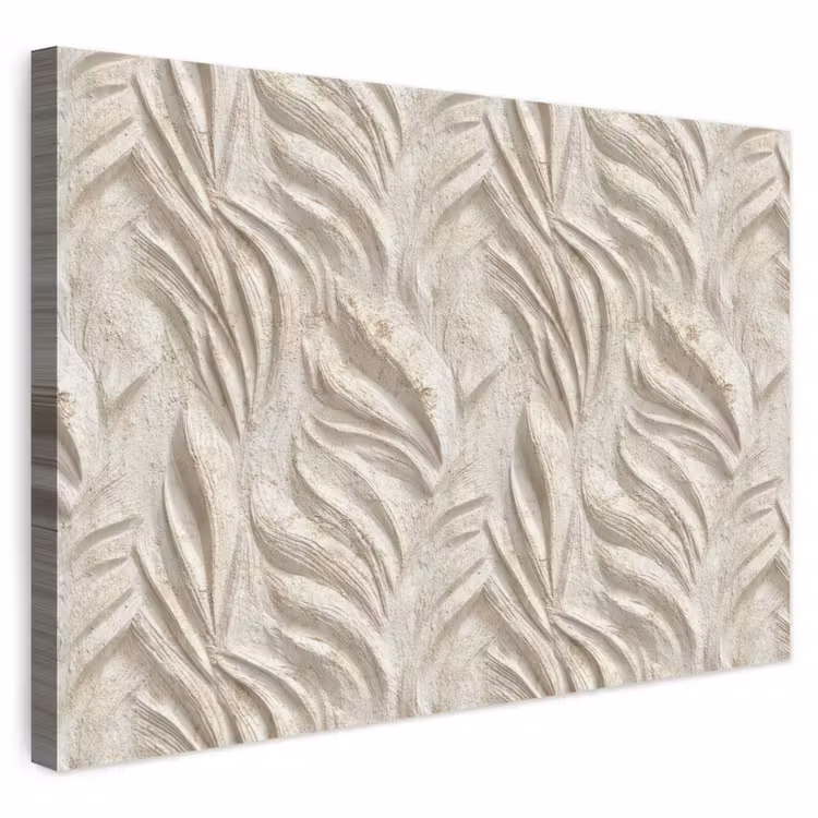Textuur - Reliëf - Beige canvas 2cm klein 34 -3d