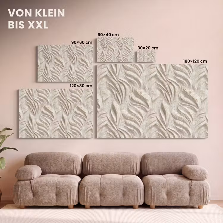 Textuur - Reliëf - Beige canvas 2cm klein 34 -Xsfeer8_DE