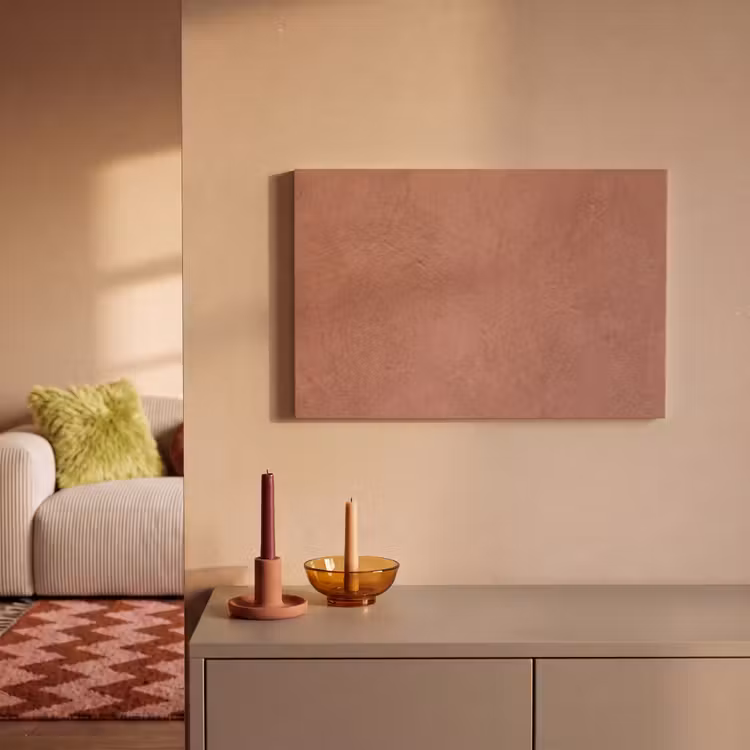 Textuur - Roodbruin - Grof - Modern canvas 2cm klein -sfeer1