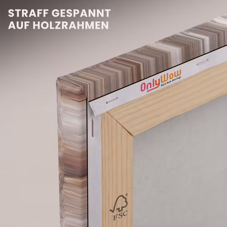 Textuur - Steen - Abstract - Beige canvas 2cm klein -uniquesellingpoint_afwerking-onlywow_DE