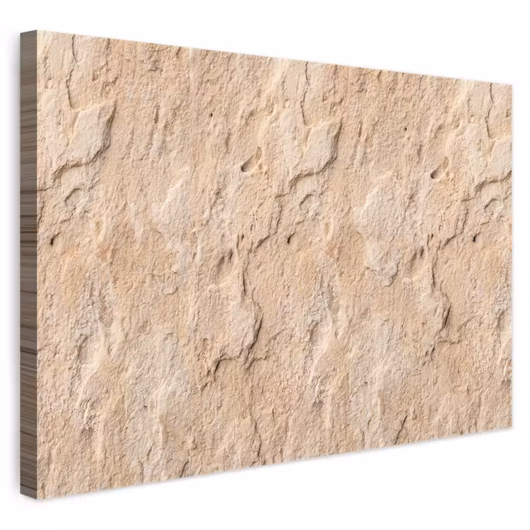 Textuur - Steen - Natuur - Beige canvas 2cm klein -3d