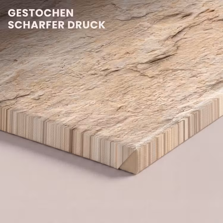 Textuur - Steen - Natuur - Beige canvas 2cm klein -closeup_print_DE