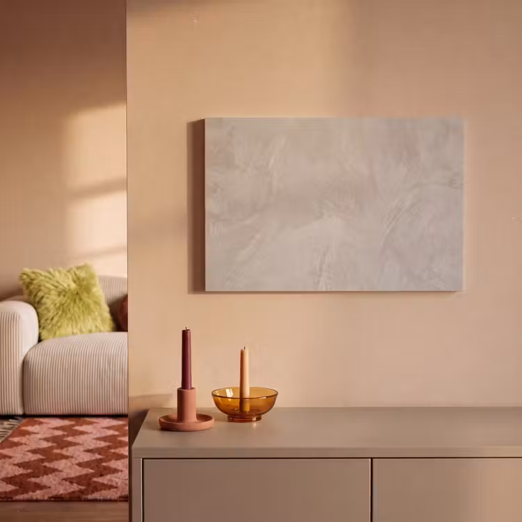 Textuur - Wand - Modern - Beige - Abstract canvas 2cm klein -sfeer1