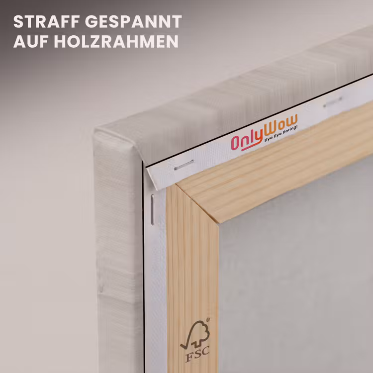 Textuur - Wand - Modern - Beige - Abstract canvas 2cm klein -uniquesellingpoint_afwerking-onlywow_DE