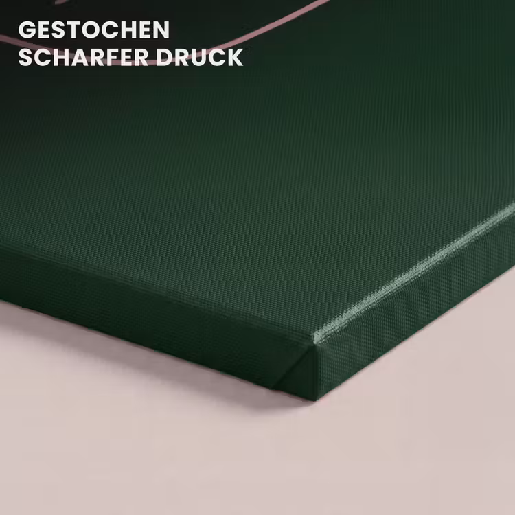 Tekstwolkje - Donkergroen - BLAH BLAH BLAH canvas 2cm klein -closeup_print_DE