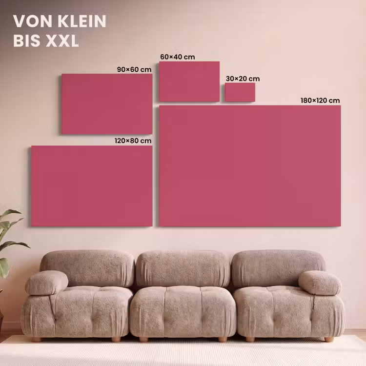 Deep - Berry - Rood canvas 2cm klein 34 -Xsfeer8_DE