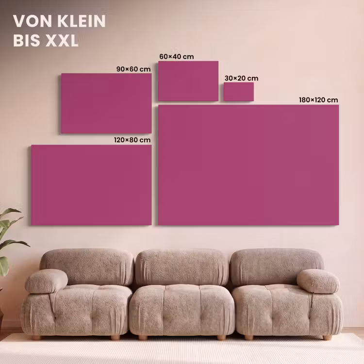 Deep - Magenta - Paars canvas 2cm klein 34 -Xsfeer8_DE