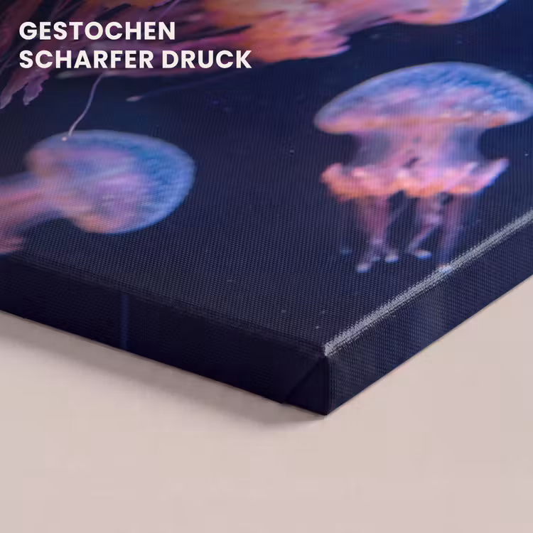 Dier - Onderwater - Natuur - Roze - Mysterieus canvas 2cm klein -closeup_print_DE