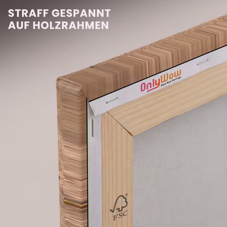 Dieren - Hart - Strand - Zand - Roze canvas 2cm klein -uniquesellingpoint_afwerking-onlywow_DE