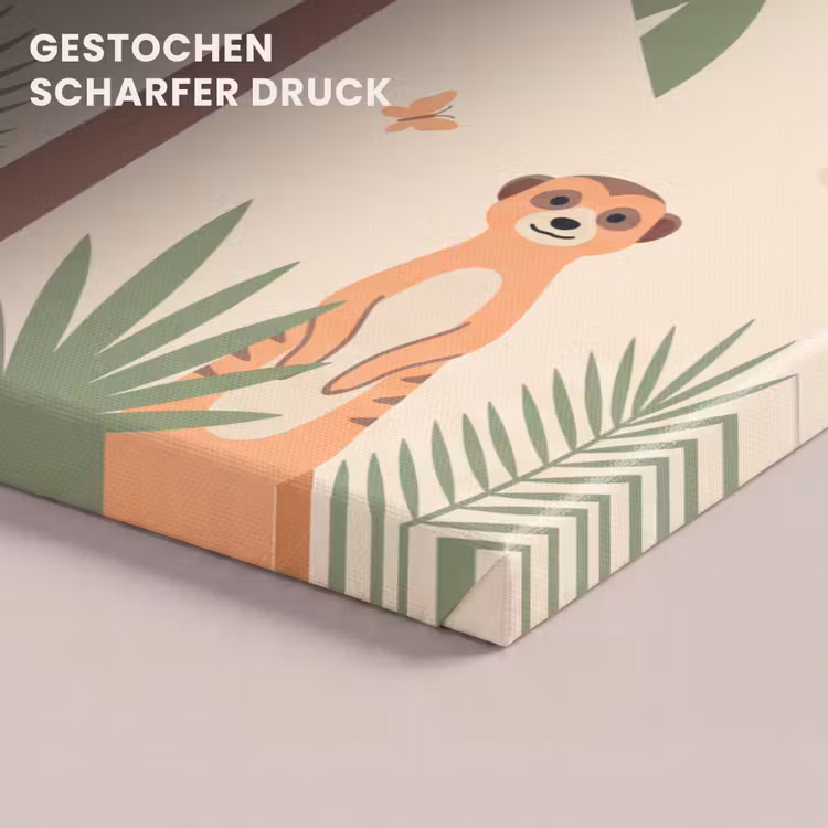 Dieren - Tropisch - Safari - Kleurrijk canvas 2cm klein -closeup_print_DE