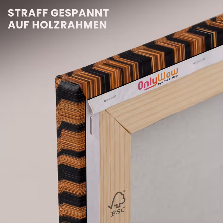 Tijger - Zwart - Vacht canvas 2cm klein 34 -uniquesellingpoint_afwerking-onlywow_DE