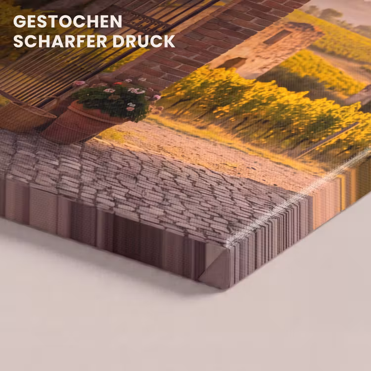 Poort - Landschap - Platteland - Zonlicht - Warm canvas 2cm klein -closeup_print_DE