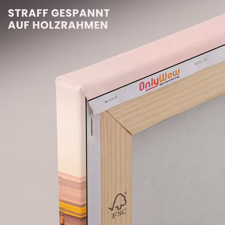 Poort - Landschap - Platteland - Zonlicht - Warm canvas 2cm klein -uniquesellingpoint_afwerking-onlywow_DE
