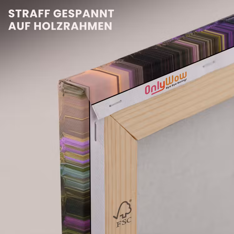 Poort - Paars - Bloemen canvas 2cm klein -uniquesellingpoint_afwerking-onlywow_DE