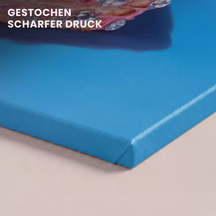 Taart - Edelstenen - Glitters - Roze canvas 2cm klein -uniquesellingpoint_afwerking-onlywow_DE