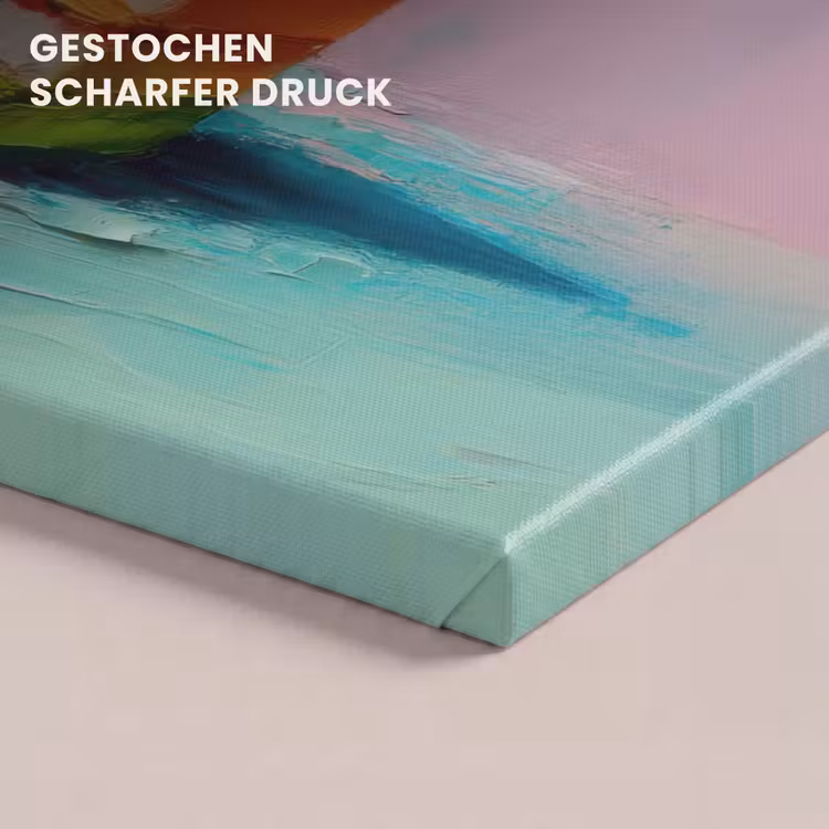 Taartje - Aardbeien - Glazuur - Kleurrijk canvas 2cm klein -uniquesellingpoint_afwerking-onlywow_DE
