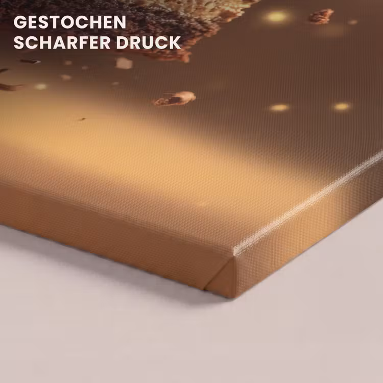 Taart - Chocolade - Eten - Brownie canvas 2cm klein -closeup_print_DE